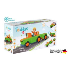 Toddys Frank Farmy Educatieve Modulaire Speelgoedauto Met Pop TO-0127 -Kleintje Wereld toddys frank farmy educatieve modulaire speelgoedauto met pop 7