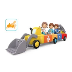 Toddys Luke Loady Educatieve Modulaire Speelgoedauto Met Pop TO-0126 -Kleintje Wereld toddys luke loady educatieve modulaire speelgoedauto met pop 5