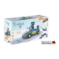 Toddys Tom Trusty Educatieve Modulaire Speelgoedauto Met Pop TO-0128 -Kleintje Wereld toddys tom trusty educatieve modulaire speelgoedauto met pop 6