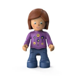 Toddys Zoe Zoomy Educatieve Modulaire Speelgoedauto Met Pop TO-0104 -Kleintje Wereld toddys zoe zoomy educatieve modulaire speelgoedauto met pop 2