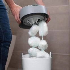 Tommee Tippee Twist & Click Cotton White Luieremmer 85100102 (eco) -Kleintje Wereld tommee tippee twist click 2