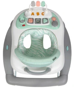 Topmark Jean Mint 2 In 1 Loopstoel Met Schommelfunctie T6077.GREEN05 -Kleintje Wereld topmark jean mint 2 in 1 loopstoel met schommelfunctie 4