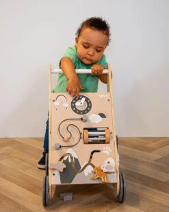 Tryco Nature Houten Activiteiten Loopwagen TR-353003 -Kleintje Wereld tr 353003 tryco wooden baby walker new 07 1920x1920