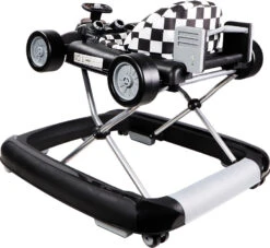 Tryco F1 Racer Black 2-in-1 Loopstoel En Loopwagen TR-362703 -Kleintje Wereld tr 362703 tryco f1 racer black 2 in 1 walker 10