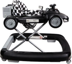 Tryco F1 Racer Black 2-in-1 Loopstoel En Loopwagen TR-362703 -Kleintje Wereld tr 362703 tryco f1 racer black 2 in 1 walker 11