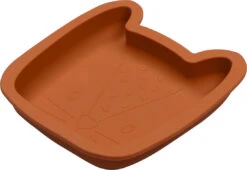 Tryco Leopard Sienna Siliconen Bord TR-392816 -Kleintje Wereld tr 392816 8720289396725 leopard sienna silicone plate 03
