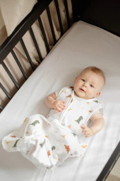 Blush & Blossom Dinosaurus 110 Cm Hydrofiel Slaapzak TR-BB443437 -Kleintje Wereld tr bb443423 blush blossom dinosaurus 70 cm 01