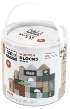Tryco 50 Stuks Houten Blokken TR-353001 20 Tryco 50 Stuks Houten Blokken TR-353001 -Kleintje Wereld tryco 50 stuks houten blokken tr 353001 3