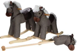 Tryco Milo Bruin Hobbelpaard 18m+ TR-120108 -Kleintje Wereld tryco horse brown 1