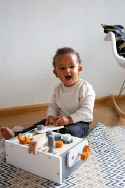 Tryco Houten Tafelmodel Werkbank TR-303010 -Kleintje Wereld tryco houten tafelmodel 01