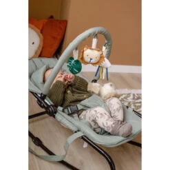 Tryco Lion Leo Groen Wipstoel TR-272703 -Kleintje Wereld tryco lion leo groen wipstoel tr 272703 sfeer2