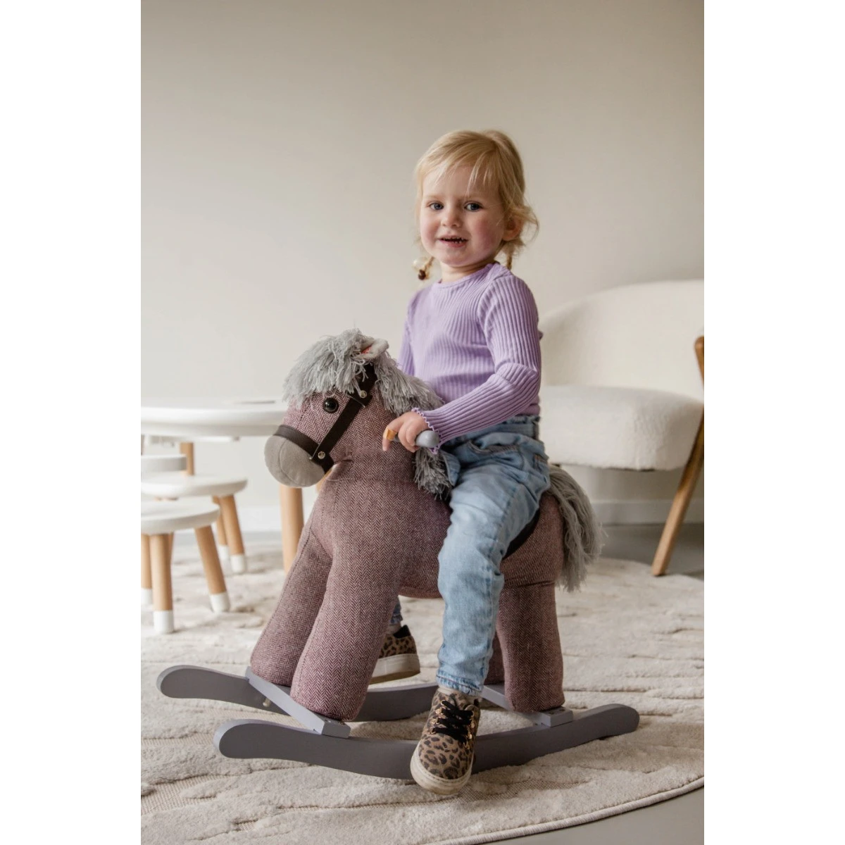 Tryco Milo Roze Hobbelpaard 18m+ TR-120107 9 Tryco Milo Roze Hobbelpaard 18m+ TR-120107 - Afbeelding 7