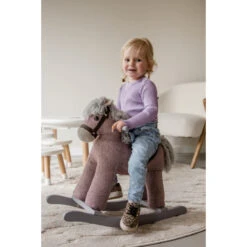 Tryco Milo Bruin Hobbelpaard 18m+ TR-120108 -Kleintje Wereld tryco milo roze hobbelpaard 18m tr 120107 03 2