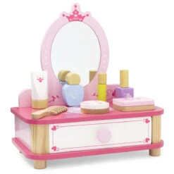 Viga Houten Make-up Set Met Kaptafel 44571 -Kleintje Wereld viga houten make up set met kaptafel 44571 3