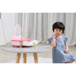 Viga Houten Make-up Set Met Kaptafel 44571 -Kleintje Wereld viga houten make up set met kaptafel 44571 6