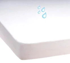 Briljant Molton Waterdicht 70x140 Juniorbed Hoeslaken/Matrasbeschermer -Kleintje Wereld waterdichte molton hoeslaken pu matrasbeschermer briljant 1