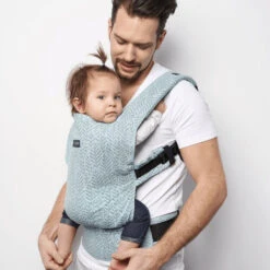 Zaffiro City Graphite Leaves Ergonomische Draagzak 45400 -Kleintje Wereld zaffiro city mint leaves ergonomische draagzak 1