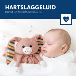 Zazu Becky Het Konijn Heartbeat Knuffeldoekje ZA-BECKY-01 -Kleintje Wereld zazu becky het konijn heartbeat knuffeldoekje za becky 01 4
