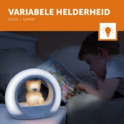 Zazu Billy Beer Bruin Nachtlampje ZA-BILLY-02 -Kleintje Wereld zazu billy beer bruin nachtlampje za billy 02 4