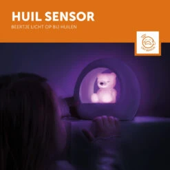 Zazu Billy Beer Paars Nachtlampje ZA-BILLY-03 -Kleintje Wereld zazu billy beer paars nachtlampje za billy 03 1