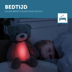 Zazu Brody De Beer Blauw Slaaptrainer ZA-BRODY-02 -Kleintje Wereld zazu brody de beer blauw slaaptrainer sfeer 4