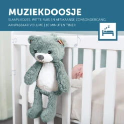 Zazu Brody De Beer Blauw Slaaptrainer ZA-BRODY-02 -Kleintje Wereld zazu brody de beer roze slaaptrainer sfeer 2