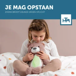 Zazu Brody De Beer Roze Slaaptrainer ZA-BRODY-03 -Kleintje Wereld zazu brody de beer roze slaaptrainer sfeer 6