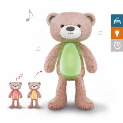 Zazu Brody De Beer Roze Slaaptrainer ZA-BRODY-03 -Kleintje Wereld zazu brody de beer roze slaaptrainer za brody 03 3