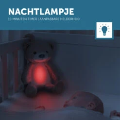 Zazu Brody De Beer Taupe Slaaptrainer ZA-BRODY-01 -Kleintje Wereld zazu brody de beer taupe slaaptrainer sfeer 4