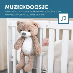 Zazu Brody De Beer Taupe Slaaptrainer ZA-BRODY-01 -Kleintje Wereld zazu brody de beer taupe slaaptrainer sfeer 5