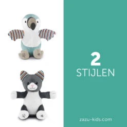 Zazu Chloe De Kat Klappende Knuffel Met Geluid ZA-CHLOE-01 -Kleintje Wereld zazu chloe de kat klappende knuffel met geluid za chloe 01 5