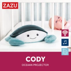 Zazu Cody De Krab Blauw Ocean Projector ZA-CODY-01 -Kleintje Wereld zazu cody de krab blauw 3