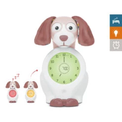 Zazu Davy The Dog Roze Slaaptrainer En Kinderwekker ZA-DAVY-03 -Kleintje Wereld zazu davy the dog roze slaaptrainer za davy 03 2