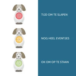 Zazu Davy The Dog Taupe Slaaptrainer En Kinderwekker ZA-DAVY-01 -Kleintje Wereld zazu davy the dog taupe slaaptrainer za davy 01 4