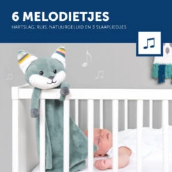 Zazu Felix De Vos Heartbeat Knuffeldoekje ZA-FELIX-01 -Kleintje Wereld zazu feli8 de vos heartbeat knuffeldoekje za feli 01 x