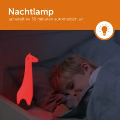 Zazu Gina Giraffe Grijs Zaklamp En Nachtlampje ZA-GINA-01 -Kleintje Wereld zazu gina giraffe grijs zaklamp en nachtlampje za gina 01 1