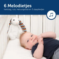 Zazu Heartbeat Bibi Konijn Knuffel Met Geluid ZA-BIBI-01 -Kleintje Wereld zazu heartbeat bibi konijn knuffel met geluid za bibi 01