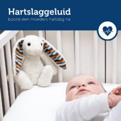 Zazu Heartbeat Bibi Konijn Knuffel Met Geluid ZA-BIBI-01 -Kleintje Wereld zazu heartbeat bibi konijn knuffel met geluid za bibi 01 1