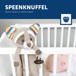 Zazu Robin De Wasbeer Heartbeat Knuffeldoekje ZA-ROBIN-01 -Kleintje Wereld zazu robin de wasbeer heartbeat knuffeldoekje za robin 01 3