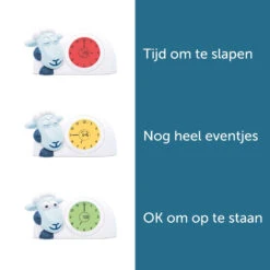 Zazu Sam Slaaptrainer Schaap Blauw Kinderwekker ZA-SAM-2 -Kleintje Wereld zazu sam slaaptrainer schaap blauw kinderwekker za sam 2 4