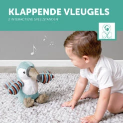 Zazu Timo De Toekan Klappende Knuffel Met Geluid Engels ZA-TIMO-01 -Kleintje Wereld zazu timo de toekan klappende knuffel met geluid za timo 01 8